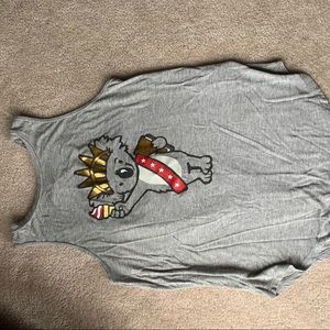 Soft hilly Hicks patriotic koala tank top